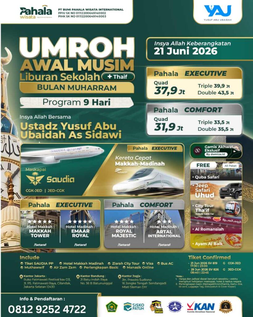 UMROH LIBUR SEKOLAH 21 JUNI 2026