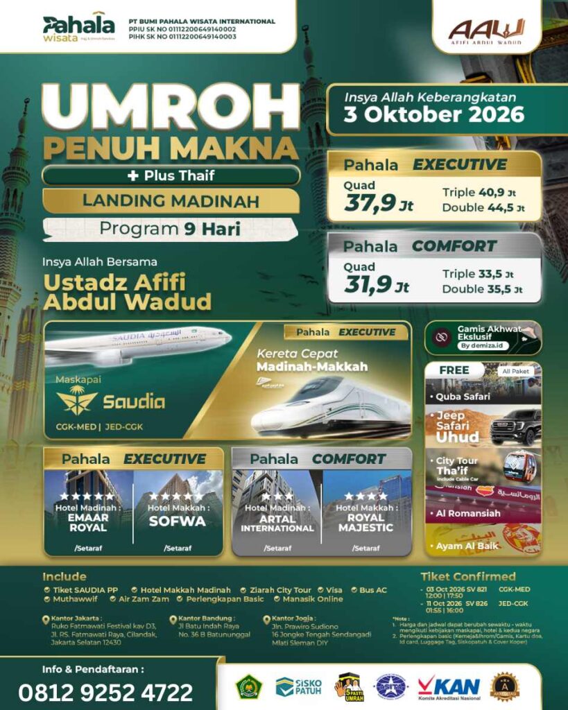 UMROH PENUH MAKNA 3 OKTOBER 2026